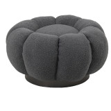 Stol Nester pakoworld pëlhurë boucle në ngjyrë gri D60x31cm