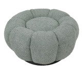 Kolltuk rrotullues Nester pakoworld me stol pëlhurë boucle në ngjyrë jeshile të lehtë 98x97x69cm