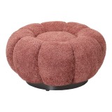 Stol Nester pakoworld me pëlhurë boucle në ngjyrë molle të kalbur D60x31cm