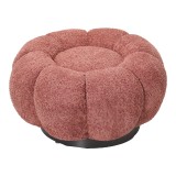 Stol Nester pakoworld me pëlhurë boucle në ngjyrë molle të kalbur D60x31cm