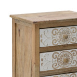 Sirtar druri i gdhendur Inart 3-50-245-0017 natyral-bardhë 50x32x61cm