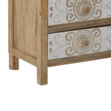 Sirtar druri i gdhendur Inart 3-50-245-0017 natyral-bardhë 50x32x61cm