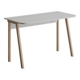 Tavolinë studimi Malia pakoworld në ngjyrë të bardhë-natyrale 120x60.5x75cm