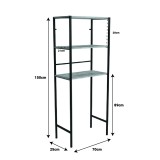 Dollap lavanderie Zermin pakoworld metal-melaminë natyral-i zi 70x25x150cm