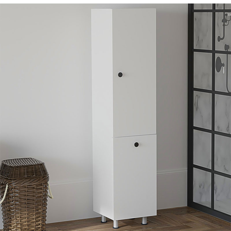 Dollap Gingo pakoworld melamine e bardhë 33x35x159cm