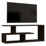 Mbajtëse TV Waldo pakoworld melaminë e zezë-gri e errët 100x29.5x40cm