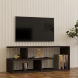 Mbajtëse TV Waldo pakoworld melaminë e zezë-gri e errët 100x29.5x40cm