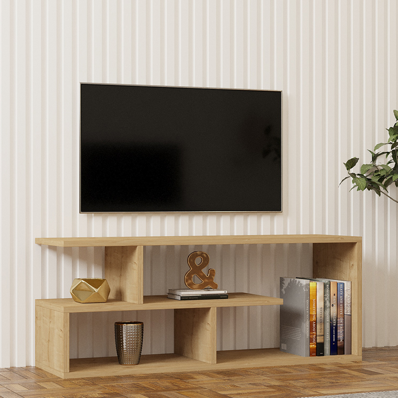 Mbajtëse TV Waldo pakoworld melamine natyrale 100x29.5x40cm