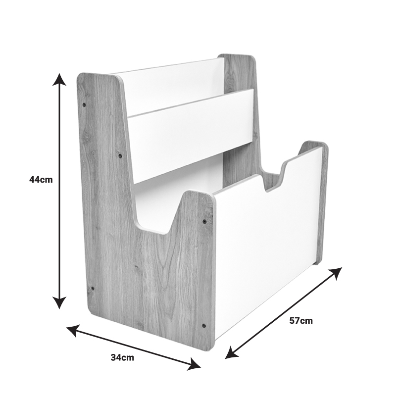 Raft Crane pakoworld mdf natyral-bardhë 57x34x55cm