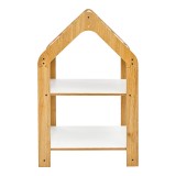 Raft T. Montessori Zoilen pakoworld mdf natyral-bardhë-blu 50x30x80cm