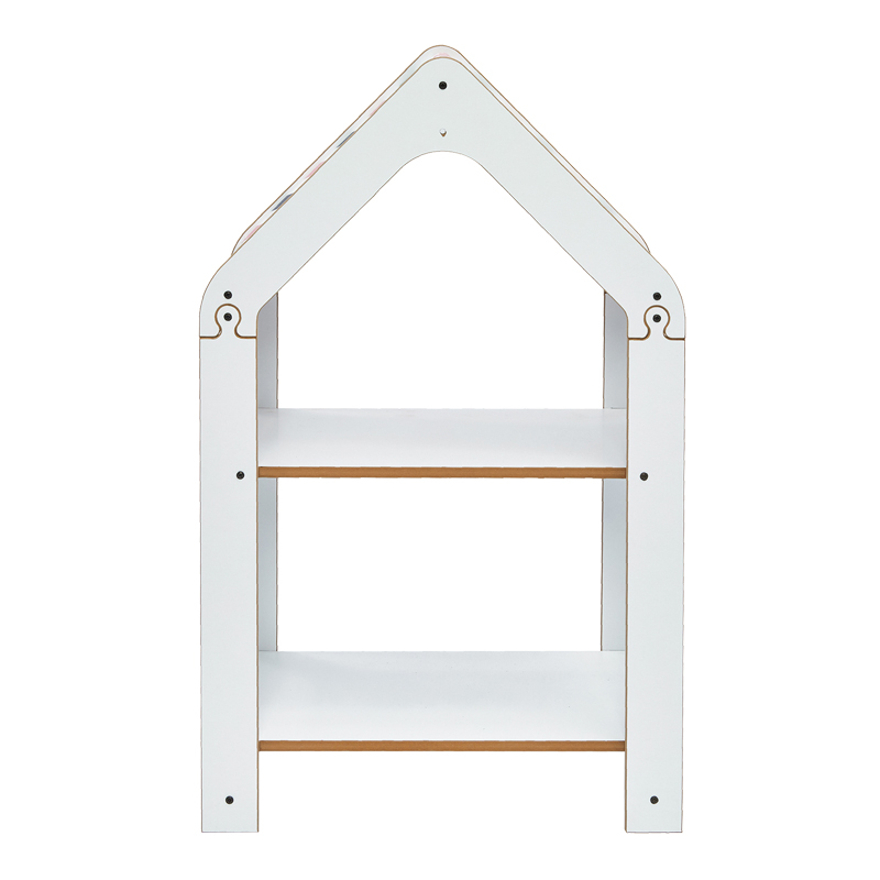Raft Montessori Zoilen pakoworld i bardhë-rozë mdf 50x30x80cm