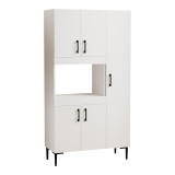 Kabinet kuzhine Defne pakoworld në të bardhë 89x37.5x160cm