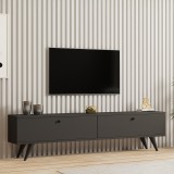 Komodinë TV Jate pakoworld në të bardhë 160x25x40cm