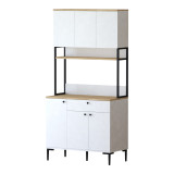 Dollap kuzhine Lenner pakoworld i bardhë-sonoma 90x45x184cm