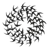 Dekor muri Swarm pakoworld metal i zi D50x0.15cm