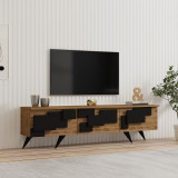 Mbajtëse TV Trida pakoworld lis me ngjyrë të zezë 160x35x45cm