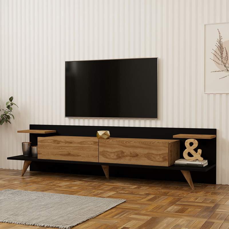 Mbajtëse televizori Astry pakoworld lis me ngjyrë antracit 180x36.8x45cm