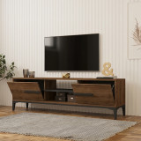Stendë TV Eslem pakoworld arrë me ngjyrë antracit 160x34.6x45cm