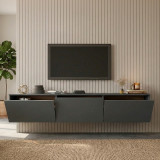Mbajtëse TV muri Felita pakoworld antracit 150x31.4x30cm