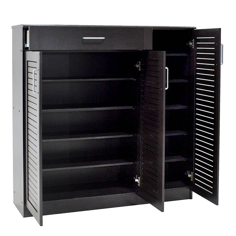 Kabinet këpucësh Sante pakoworld 30 palë wenge 120x37x123cm