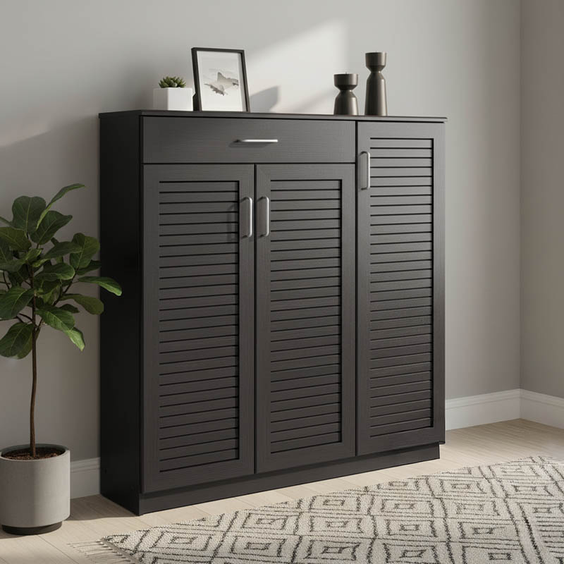Kabinet këpucësh Sante pakoworld 30 palë wenge 120x37x123cm