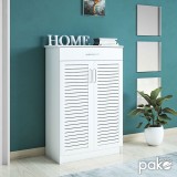 Kabinet këpucësh Sante pakoworld 20 palë e bardhë 80x37x123cm