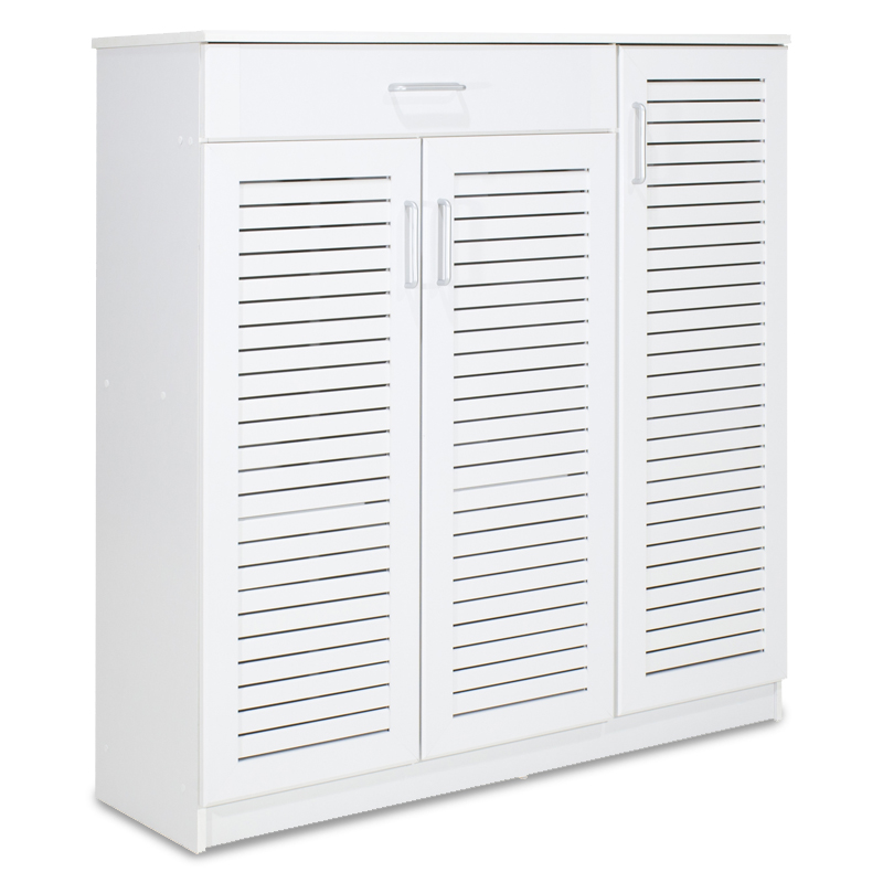 Kabinet këpucësh Sante pakoworld 30 palë e bardhë 120x37x123cm
