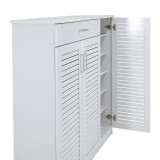 Kabinet këpucësh Sante pakoworld 30 palë e bardhë 120x37x123cm