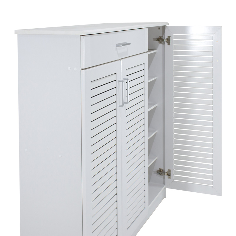 Kabinet këpucësh Sante pakoworld 30 palë e bardhë 120x37x123cm