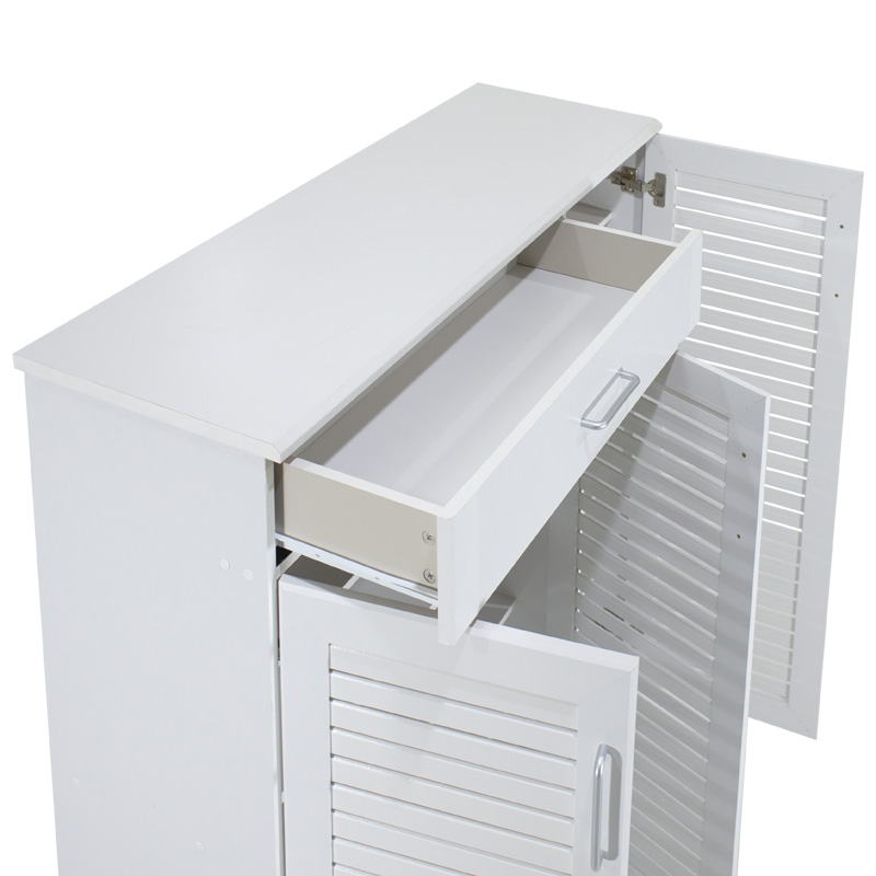 Kabinet këpucësh Sante pakoworld 30 palë e bardhë 120x37x123cm
