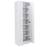 Dollap këpucësh Sante pakoworld 21 palë i bardhë i errët 60x37x183cm