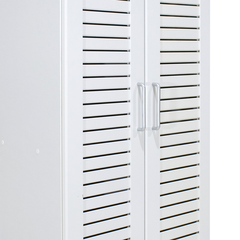 Dollap këpucësh Sante pakoworld 21 palë i bardhë i errët 60x37x183cm