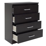 Komodin me 4 sirtarë Olympus pakoworld në ngjyrë wenge 80x40x95