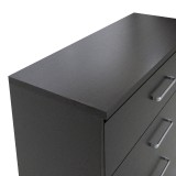 Komodin me 4 sirtarë Olympus pakoworld në ngjyrë wenge 80x40x95