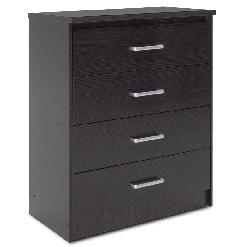 Komodin me 4 sirtarë Olympus pakoworld në ngjyrë wenge 80x40x95