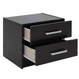 Komodinë Olympus pakoworld me 2 sirtarë në ngjyrë wenge 47,5x40,5x40,5