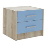 Komodinë për fëmijë Looney pakoworld castillo-blu 47,5x40,5x40,5