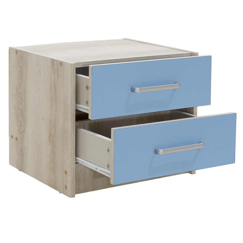 Komodinë për fëmijë Looney pakoworld castillo-blu 47,5x40,5x40,5