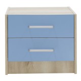 Komodinë për fëmijë Looney pakoworld castillo-blu 47,5x40,5x40,5