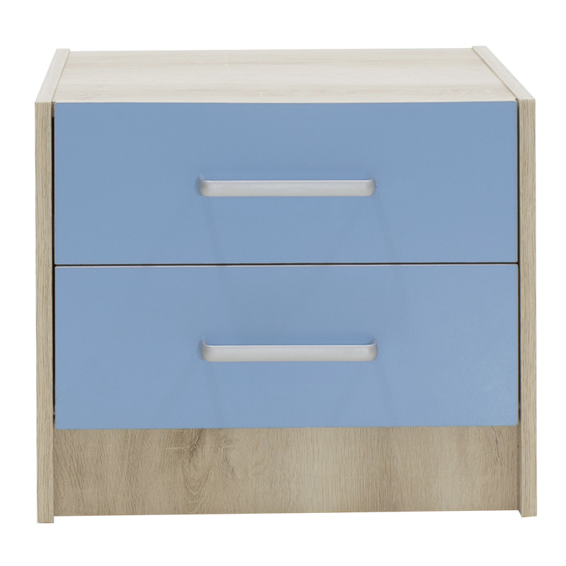 Komodinë për fëmijë Looney pakoworld castillo-blu 47,5x40,5x40,5
