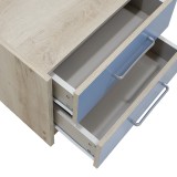 Komodinë për fëmijë Looney pakoworld castillo-blu 47,5x40,5x40,5