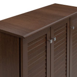 Dollap këpucësh SANTΟ pakoworld 16 palë arrë 89.5x34.5x91.5cm