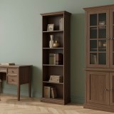 Bibliotekë Mozart pakoworld në ngjyrë arrë 60x34,5x202,5cm