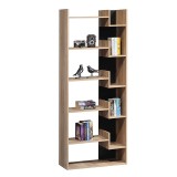 Bibliotekë Naya pakoworld sonoma-antracit 72x30x182.5cm