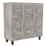 Dollap këpucësh SANTO pakoworld 16 palë antike antracit 89.5x34.5x91.5cm