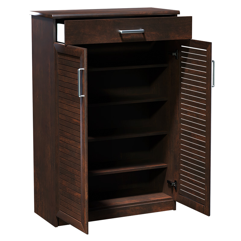 Dollap këpucësh Sante pakoworld 20 palë arrë antike 80x37x123cm