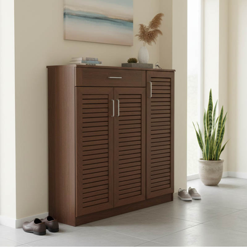 Dollap këpucësh Sante pakoworld 30 palë arre 120x37x123cm