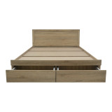 Krevat Olympus pakoworld me sirtar në ngjyrë sonoma 140x200cm