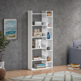 Bibliotekë Naya pakoworld në ngjyrë të bardhë 72x30x182.5cm
