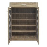 Kabinet këpucësh Sante pakoworld 20 palë sonoma-gri e errët 80x37x123cm